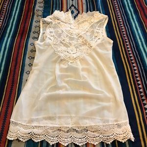 White lace top